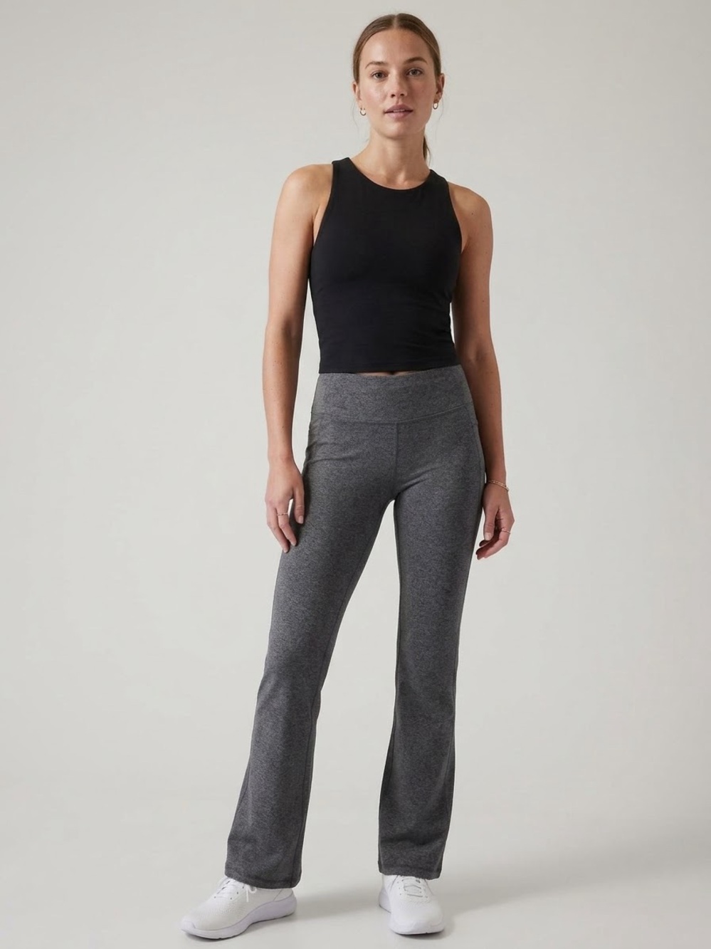Athleta Charcoal Gray Boot-Cut Flare Pants, Women’s Size XS extra small